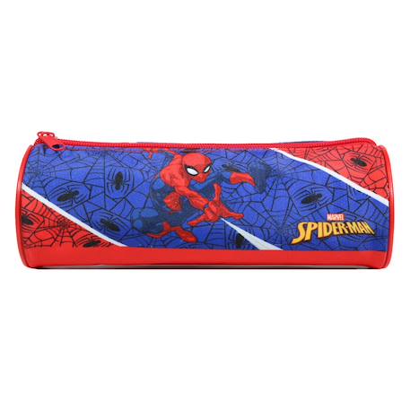 Garçon-Trousse scolaire ronde spiderman