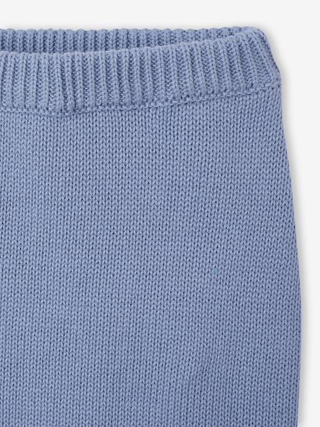 Ensemble naissance en tricot bleu glacier 10 - vertbaudet enfant 