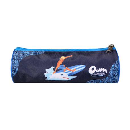 Trousse scolaire ronde oum le dauphin Bleu 4 - vertbaudet enfant 