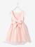 Robe cérémonie fille satin et tulle blanc+Rose poudré 10 - vertbaudet enfant 