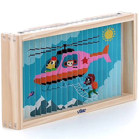 Puzzle 4d les transports Bleu 3 - vertbaudet enfant 