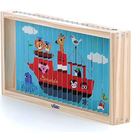 Puzzle 4d les transports Bleu 6 - vertbaudet enfant 