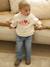 Ensemble sweat-shirt et jean large bébé vanille 2 - vertbaudet enfant 