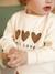 Sweat-shirt bébé fille message imprimé rose poudré+vanille 5 - vertbaudet enfant 