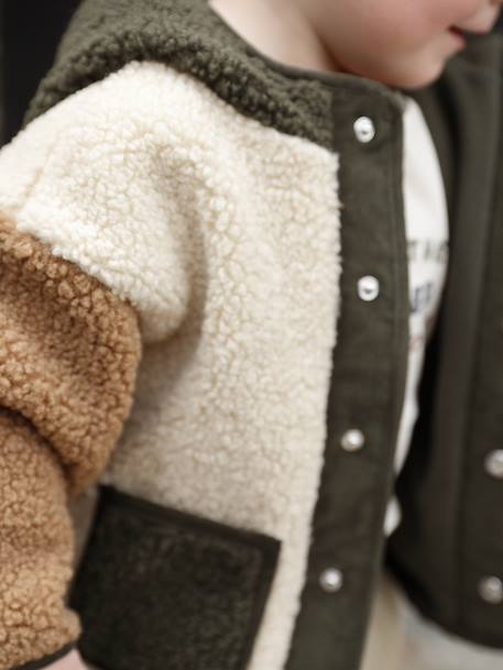Manteau bébé en sherpa à capuche sable 8 - vertbaudet enfant 