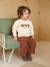 Sweat-shirt bébé fille message imprimé rose poudré+vanille 11 - vertbaudet enfant 