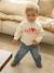 Ensemble sweat-shirt et jean large bébé vanille 3 - vertbaudet enfant 