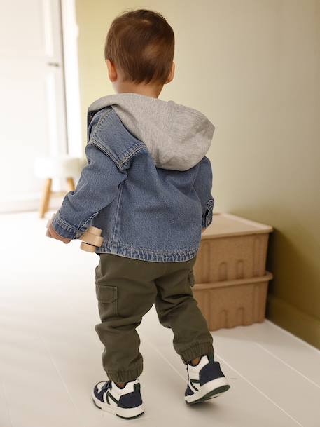 Chemise bébé personnalisable en denim avec capuche stone 7 - vertbaudet enfant 