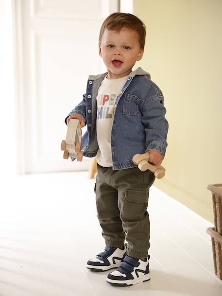Chemise bébé personnalisable en denim avec capuche stone 8 - vertbaudet enfant 