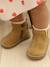 Boots bébé fille cuir zippées beige imprimé+bordeaux+CAMEL+marine+noir 26 - vertbaudet enfant 