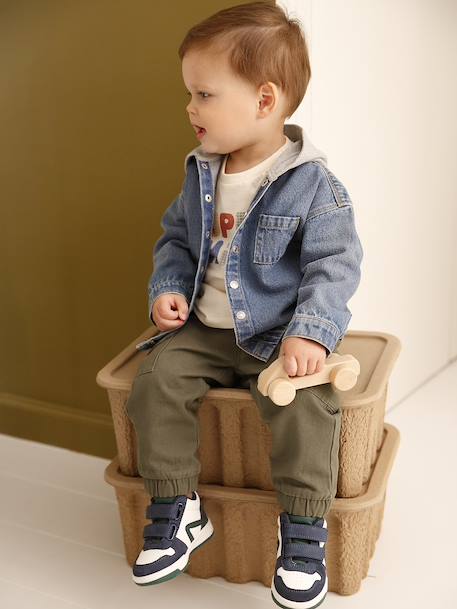 Chemise bébé personnalisable en denim avec capuche stone 9 - vertbaudet enfant 