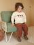 Pantalon bébé en velours côtelé avec ceinture 'léopard' à nouer terracotta 2 - vertbaudet enfant 