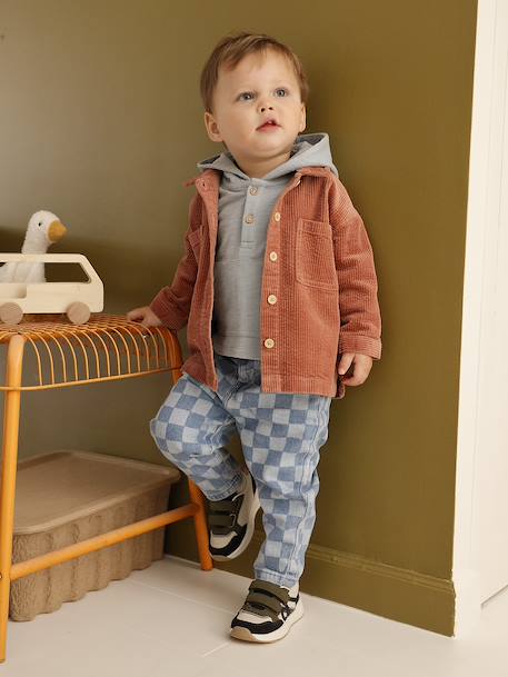 Surchemise bébé en velours seersucker tomette 7 - vertbaudet enfant 