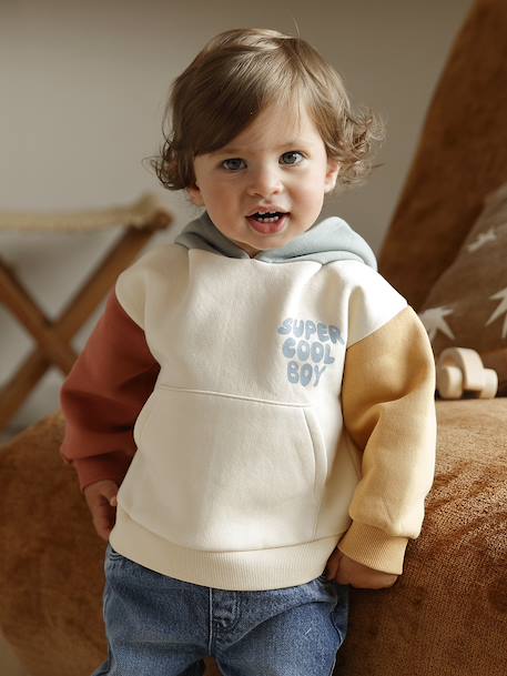Ensemble bébé sweat-shirt à capuche + Jean multicolore 7 - vertbaudet enfant 