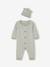 Ensemble naissance combinaison + bonnet vert d'eau 1 - vertbaudet enfant 