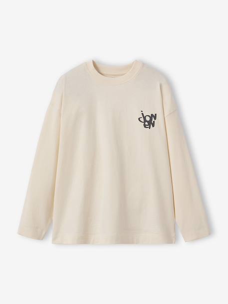 Lot de 2 t-shirts garçon oversize effet délavé écru 3 - vertbaudet enfant 