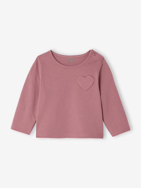 Lot de 3 T-shirts Basics bébé manches longues vieux rose 3 - vertbaudet enfant 