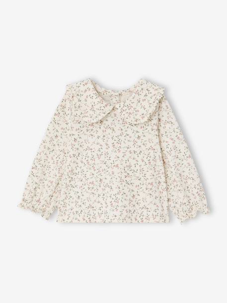 Coffret bébé T-shirt + salopette + bandeau + doudou rose poudré 2 - vertbaudet enfant 