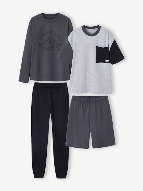 Lot 2 pyjamas garçon noir 1 - vertbaudet enfant 
