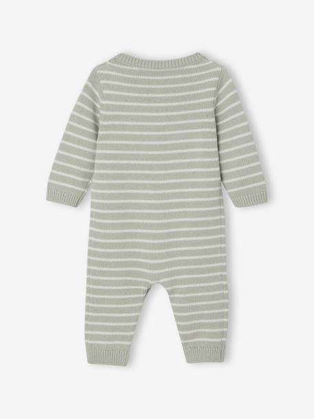 Ensemble naissance combinaison + bonnet vert d'eau 2 - vertbaudet enfant 