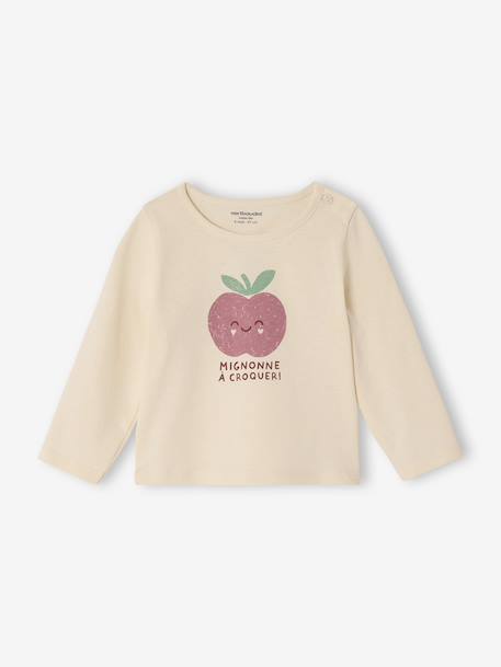 Lot de 3 T-shirts Basics bébé manches longues vieux rose 2 - vertbaudet enfant 