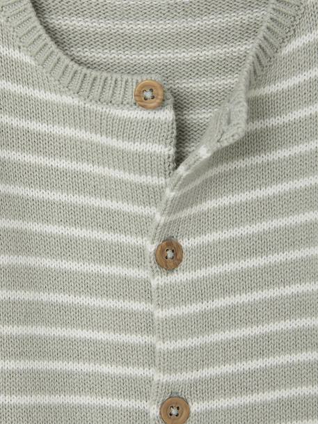 Ensemble naissance combinaison + bonnet vert d'eau 3 - vertbaudet enfant 