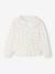Chemise fille gaze de coton col brodé écru+vert émeraude 3 - vertbaudet enfant 
