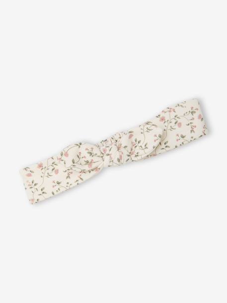 Coffret bébé T-shirt + salopette + bandeau + doudou rose poudré 5 - vertbaudet enfant 