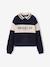 Sweat col polo fille marine 4 - vertbaudet enfant 