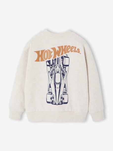 Sweat-shirt Mattel Hot Wheels garçon beige chiné 3 - vertbaudet enfant 