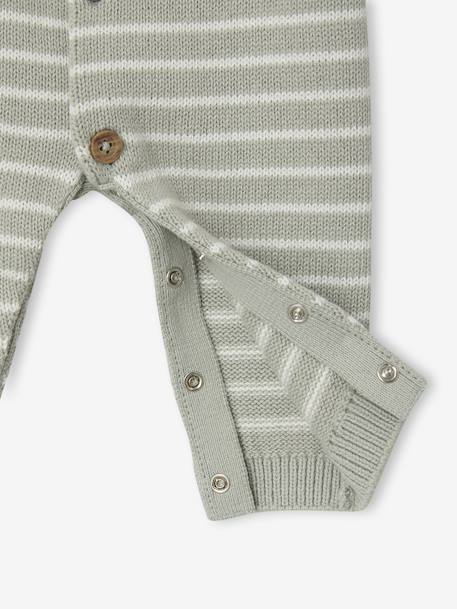 Ensemble naissance combinaison + bonnet vert d'eau 4 - vertbaudet enfant 