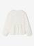 Chemise fille gaze de coton col brodé écru+vert émeraude 4 - vertbaudet enfant 