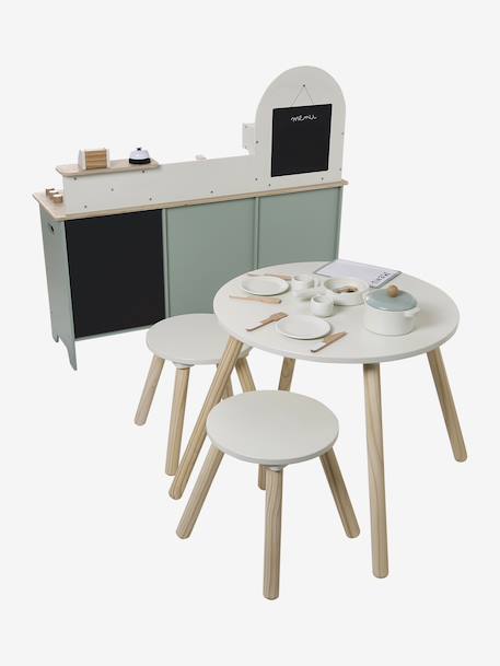 Restaurant en bois FSC® vert sauge 16 - vertbaudet enfant 