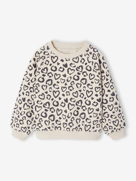 Ensemble sweat imprimé et legging flare fille bois de rose+marine 6 - vertbaudet enfant 