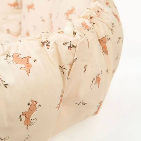 Tapis d'éveil & sac à jouets 3 en 1 bloom en coton Beige+Jaune moutarde+Marron foncé+Noir & Blanc+Rose+Vert 4 - vertbaudet enfant 