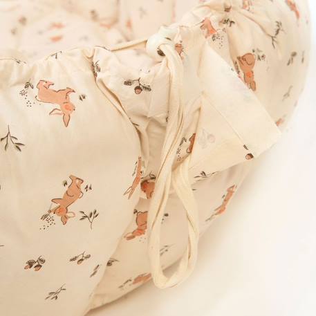 Tapis d'éveil & sac à jouets 3 en 1 bloom en coton Beige+Jaune moutarde+Marron foncé+Noir & Blanc+Rose+Vert 5 - vertbaudet enfant 