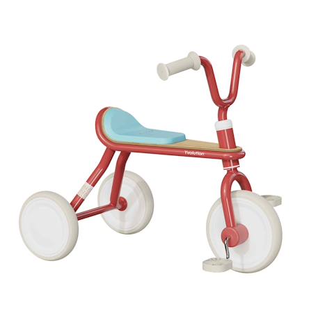 Tricycle vintage ergonomique classic trike Bleu+Noir+Rouge 11 - vertbaudet enfant 