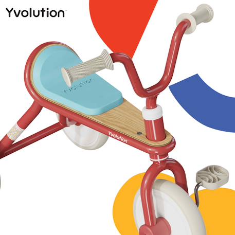 Tricycle vintage ergonomique classic trike Bleu+Noir+Rouge 12 - vertbaudet enfant 