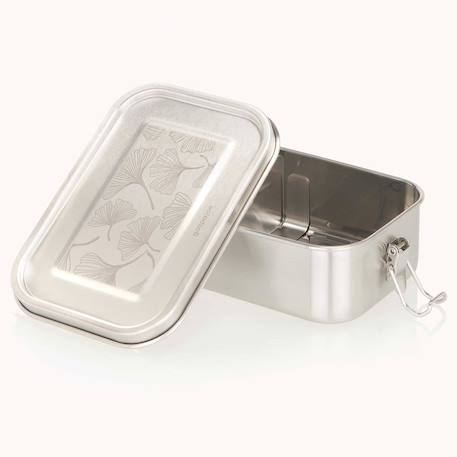 Lunch box inox yummy 800 ml ginkgo Gris 1 - vertbaudet enfant 