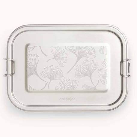 Lunch box inox yummy 800 ml ginkgo Gris 2 - vertbaudet enfant 