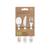 Lot de 3 couverts happy fruits Blanc 3 - vertbaudet enfant 