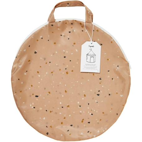 Tente en tissu recyclé terrazzo argile Rose+Rose, blanc, noir 7 - vertbaudet enfant 