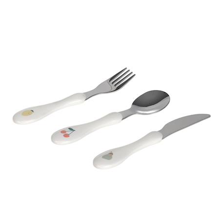 Lot de 3 couverts happy fruits Blanc 2 - vertbaudet enfant 