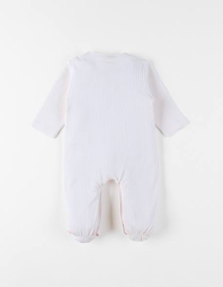 Pyjama bébé jersey fantaisie Ecru 3 - vertbaudet enfant 