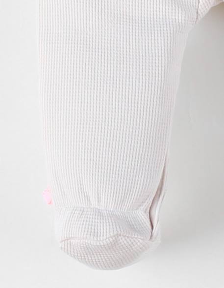 Pyjama bébé jersey gaufré Ecru 5 - vertbaudet enfant 
