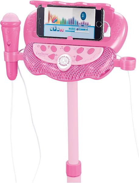 Microphone sur pied enceinte bluetooth barbie Rose 3 - vertbaudet enfant 