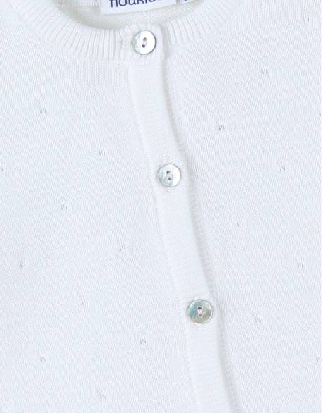 Cardigan en tricot coton Blanc 4 - vertbaudet enfant 
