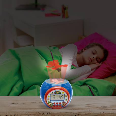 Réveil projecteur super mario avec Fonction Alarme, veilleuse avec minuterie MULTICOLORE 5 - vertbaudet enfant 