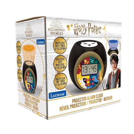 Réveil projecteur Harry Potter - fonction alarme, veilleuse, écran LCD, à piles MULTICOLORE 4 - vertbaudet enfant 