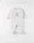 Pyjama bébé jersey gaufré Ecru 1 - vertbaudet enfant 